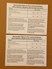 Cdc Covid-19 Authentic Vaccination  Qty   2 - Blank  Card  Collector Use Only  
