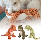 Plush Dog Toys Fluffy Toy Dinosaur Pet Puppy Squeaky Sound Chew Squeaker Fun Toy