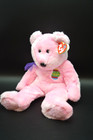 2001 Ty Beanie Buddy Eggs Pink Bear 14  Large Plush Nwt