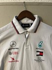 Mercedes Amg Petronas F1 Men s Team Polo White Size Large Flaws