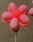 Ikea Smila Blomma Pink Flower 2 Wall Lamps Green Cord Pair W 1 Bulb Tested