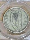 1943 Irish Half Crown Pcgs Vf20 Cert  Rare Collectable Only 500 Known Surviving