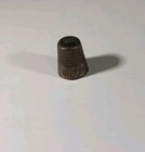 Sewing Thimble Sterling Silver With Etched Victorian Style Antique Size 9