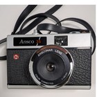 Vintage Ansco 35 Film Camera With Ansconar 45mm Lens And Original Case Black