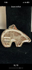 Native American Sterling Silver Spirit Bear Turquise And Coral Heartline Inlay P