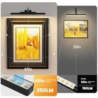 Dimmable Cordless Picture Light With Controller And Timer  Rechargeable 
