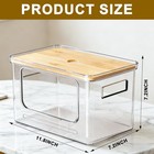 Toilet Paper Storage Holder With Bamboo Lid   Shelf  Fits Mega Rolls   toliet P   