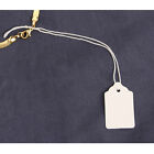 1000pc Blank White Merchandise Price Tags W  String Jewelry Retail Strung