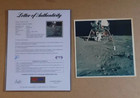 Nasa Photo Apollo 11 Buzz Aldrin Easep Photograph A Kodak Paper Signed Cut Psa