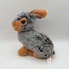 Vintage Dan Dee Gray   Brown Bunny Rabbit 9    Stuffed Plush Animal 