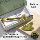 Jade Roller And Gua Sha - Spa Grade Face 2 Count  pack Of 1   Green