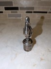 Antique Silver Plate Candelabra Flame Finial  3 5  