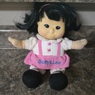 Fisher Price Little People Sonya Lee Plush Stuffed Doll Asian Girl Pink Cute 4 