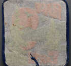 Vintage    peace On Earth    Iron-on Patch 3x3 Embroidered Sunset Trees Square