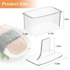 Musubi Maker Kit 2 Piece Clear Non-stick Bpa-free Onigiri Sushi Mold