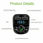 Bluetooth In-car Wireless Transmitter Mp3 Radio Fm Adapter Kit Car 2 Usb Charger