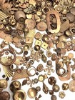 1 2 Pound Vintage Patina Aged Solid Brass Stampings Findings   Settings Lot 1589