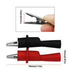 1 Pair Multimeter Test Clips Red Black Wire Tip Clamp 10a 1000v Tester Accessory
