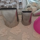 Stainless Steel plastic Icing Nozzle Tips Set W  Couplers   Holder  Assorted