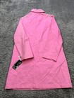 Charles Klein Jacket Women 8 Neon Pink Parka Trench Windbreaker Rain Coat Nwt