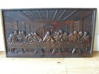 Large Antique Cast Iron Bronzed Plaque Of The Last Supper Leonardo Da Vinci
