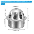 3 Pack Dome Gutter Guard Filter 2 Inch 304 Stainless Steel Downspout Strainer