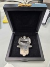 Frank Meisler Judaica Hamsa Hai Pendant Sterling Silver Kabbalah Jerusalem