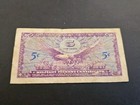 5 Five Cents Series 641 Mpc Military Payment Certificate 