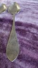 Pair Of  Norwegian Antique 830 Silver Spoons 8 Inches Hallmarked