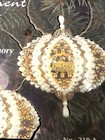 Vintage Christmas Sequin Beaded Ornament Kit Pearl Gold White Sulyn 219a Sealed