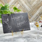 Juvale Mini Charcuterie Boards - 11 8 X 7 9 In  Black  Set Of 6 - Reusable Slate