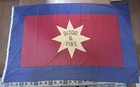 Vintage Large 8x5 Ft Salvation Army Blood   Fire Flag - Red  Blue