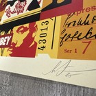 Obey Giant Shepard Fairey Rise Above Collage Screen Print Signed 18x24    Mint