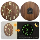12   Wall Clock Large Luminous Quartz Night Light Glow In The Dark Silent Home