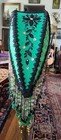 Fabulous  Victorian Style Half Moon Shape Lamp Shade  With Fringes- Handmade 