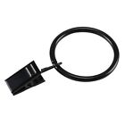 40 Pack Black Matte Metal Curtain Rings With Clips 1 25  black 