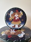 Vintage Large Button Tin W  Lots Of Buttons   Small Button Tin W  Police Buttons