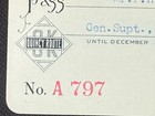 1907 Quincy Omaha   Kansas City Railroad Pass Qo kc Quincy Route     Rare Herald