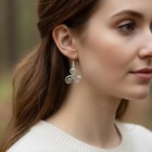 Celtic Spiral Earrings Irish Scottish Triskel Wiccan Drop Earrings 925