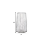 8 In  Clear Glass Vase For Flower  Bottle Shape  Modern Glass Vases