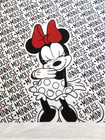 Disney Minnie Mouse Cotton Dish Towel New 15 X 26 Black White Red Bow