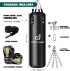 Punching Bag Set Adults 4ft Pu Heavy Boxing Bag Set W  12oz Boxing Gloves Hand