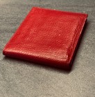 New Authentic Rolex Red Leather Bifold Wallet Official Merchandise