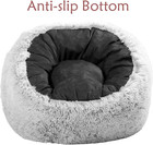 Plush Faux Fur Bean Bag Chairs  Memory Foam Filled Sofa Chair Shape Bean Bag For