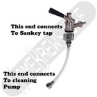 Sankey Cleaning Attachment For Draft Beer Line Cleaning Kit Kegerator Keg