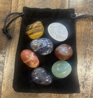 7 Chakra Natural Crystal Tumble Stones Polished For Meditation   Healing Yoga