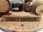 Harley Davidson Bourbon Barrel Stave Piece Gift For Bourbon Lover Motorcycle Ad