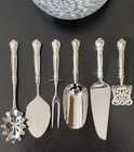 Six Gorham Chantilly Sterling Silver Ice Pasta Dessert Service American 10 5-8   