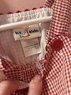 Vintage B t  Kids 3 6 Month Farm Overall Romper Red Plaid Excellent Condition