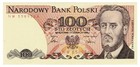 Poland 100 Zlotys 1986 P-143e  proletaryat  Warynski Zloty Zlotych Unc Banknote